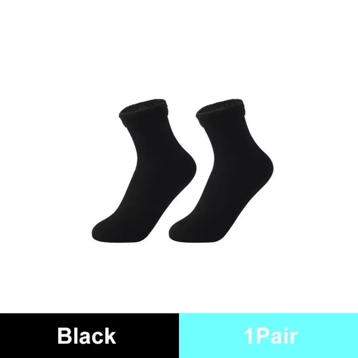 Chaussettes de neige thermiques épaisses pour hommes et femmes, laine de velours douce, monochromati