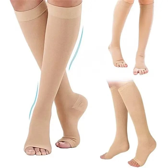 Chaussettes de compression S-XXL 1 paire médicale prévenir les varices tuyau de soutien sans orteils