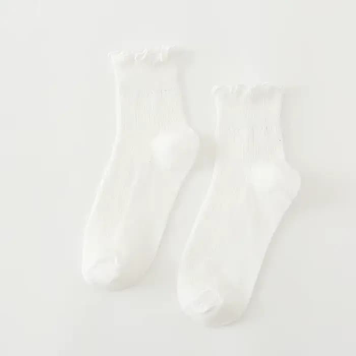 Chaussettes amples en coton pour femmes, nouvelle couleur Harajuku rétro, hiver en Tube coréen viole