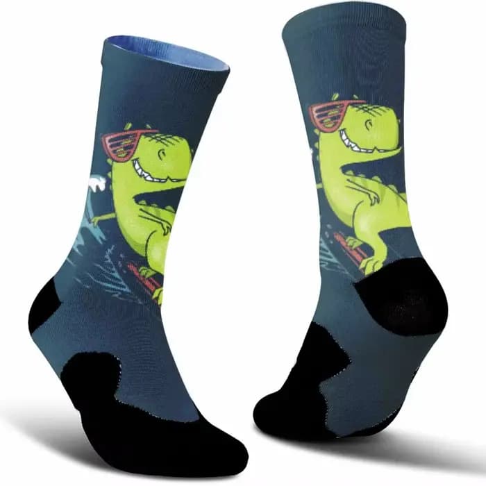 Indispensable pour les créateurs de tendances ! Chaussettes de cyclisme à motifs rétro et personnali