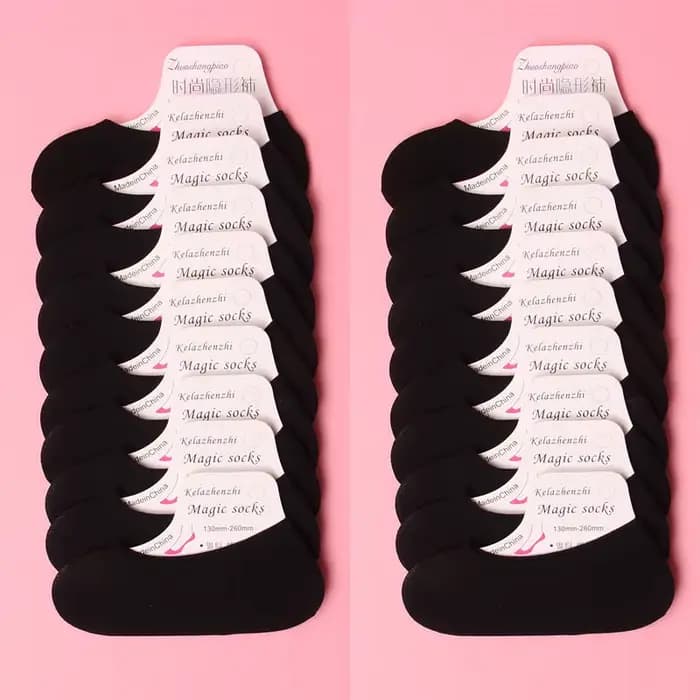 40 pièces femmes été chaussures invisibles doublure de chaussure formateur ballerine bateau chausset