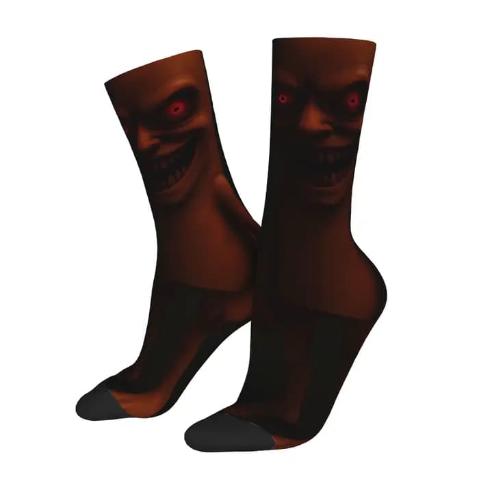 Funny Sock Tung Tung Tung Sahur 22 Chaussettes pour hommes imprimées avec motif vintage sans couture