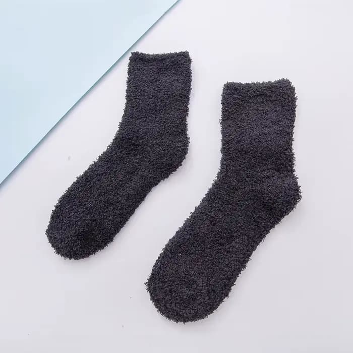 Chaussettes chaudes respirantes pour femmes, chaussettes moelleuses pour documents de bonbons, chaus