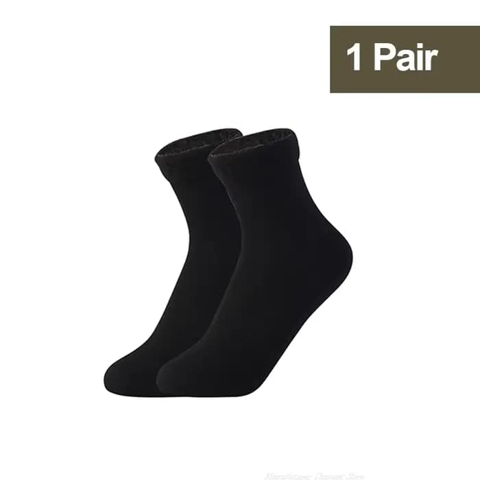 Chaussettes thermiques épaisses pour hommes et femmes, pantoufles courtes et chaudes en coton, pour 