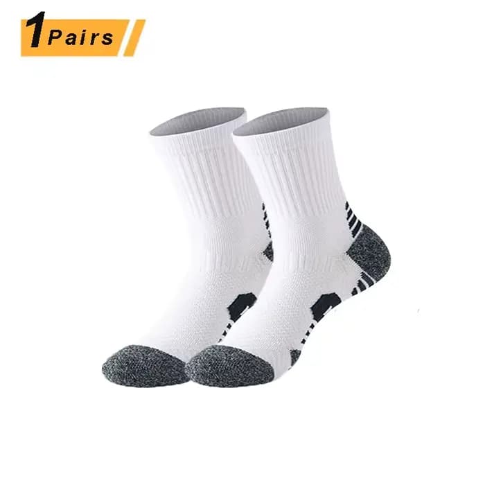 Chaussettes de sport pour hommes et femmes, coussin absorbant les chocs, serviette éponge, basket-ba
