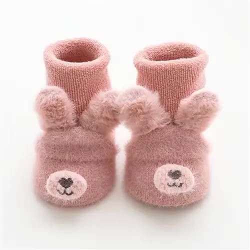 Chaussettes d'hiver coordonnantes en coton pour bébé, longues, pour enfant, nouveau-né jusqu'à 3 ans