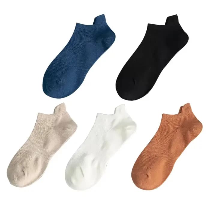 5 paires/ensemble chaussettes en coton pour femmes, nouveau Style, doux, respirant, couleur unie, Si