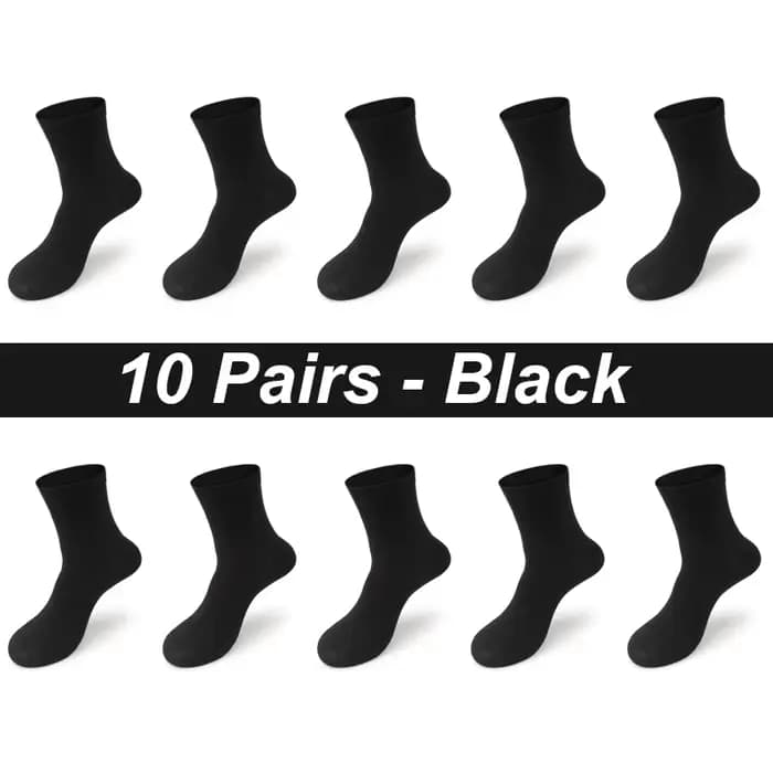 Chaussettes en Fibre de Bambou pour Homme, sulf, Douces, Respirantes, Noires, de Haute Qualité, Nouv