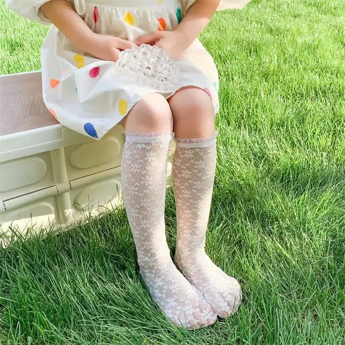 Chaussettes coréennes en dentelle pour filles, rétro, à volants, amissié, belle chaussette de mollet