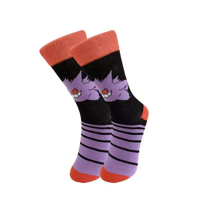 Chaussettes Pokemon en coton respirant pour hommes et femmes, chaussettes de sport décontractées ave