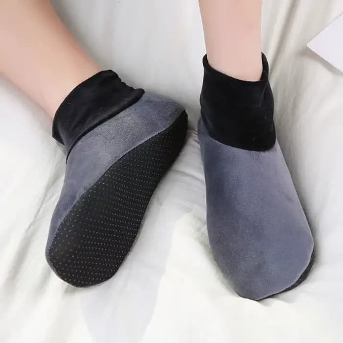Chaussettes hautes coordonnantes pour hommes et garçons, chaussettes de sol chaudes, chaussettes dou