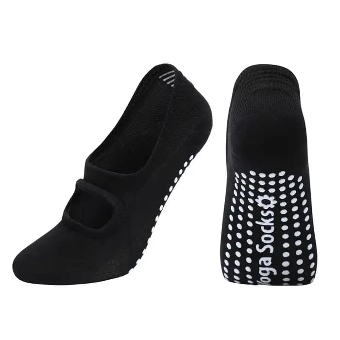 Chaussettes dos nu pour aérobic, Pilates, danse, trampoline, fitness, chaussettes de sol, chaussette