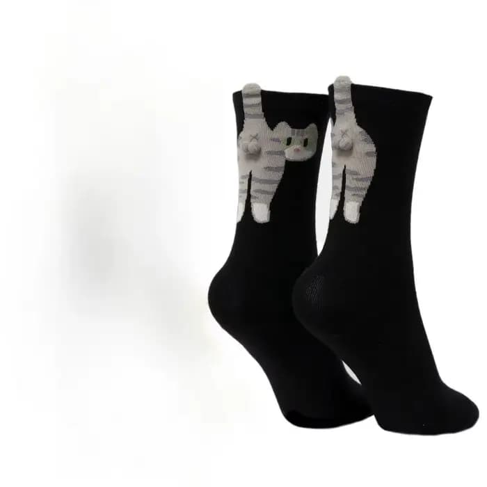 1 pièces nouvelles chaussettes de chat pour femmes hommes cadeau de noël nouveauté chaussettes drôle