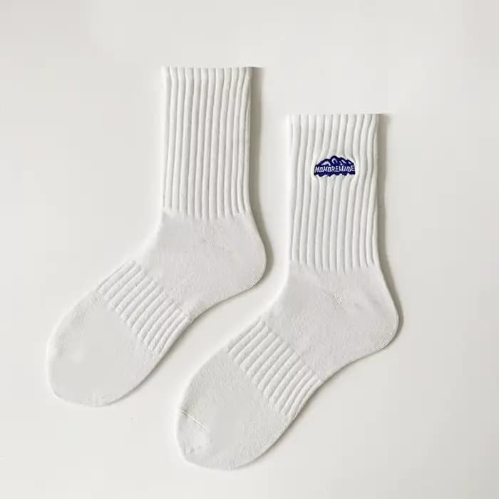 Chaussettes unies épaisses pour hommes et femmes, respirantes et absorbant la transpiration, pour le
