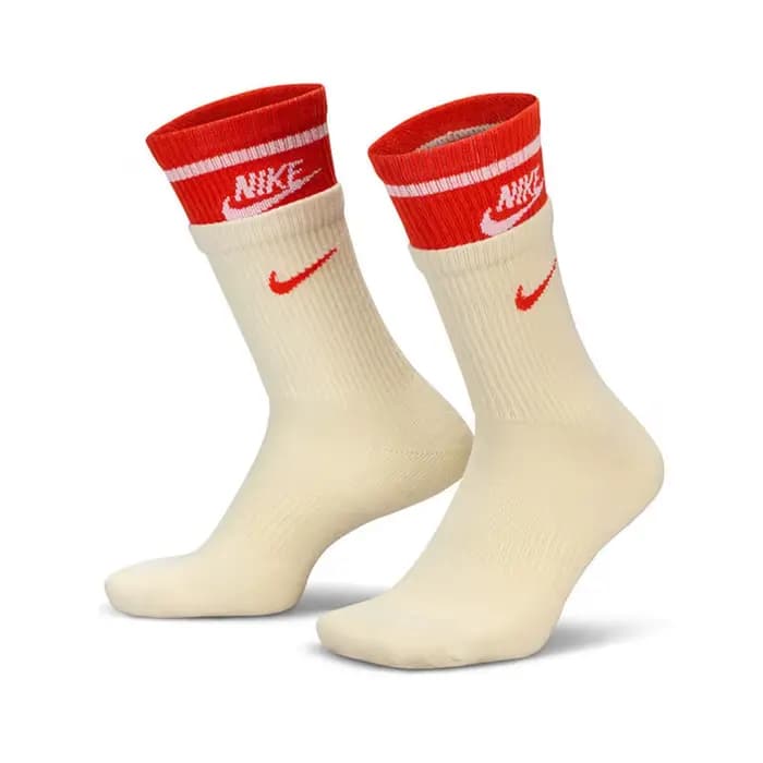 Nike EVERYDAY CREW : Chaussettes de basket-ball souples unisexes élégantes, confortables, antidérapa