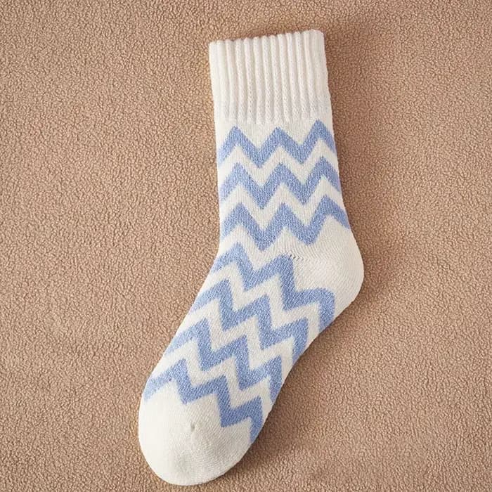 Chaussettes d'hiver épaisses et confortables pour femme, en cachemire doux, à bord souple, pour la m