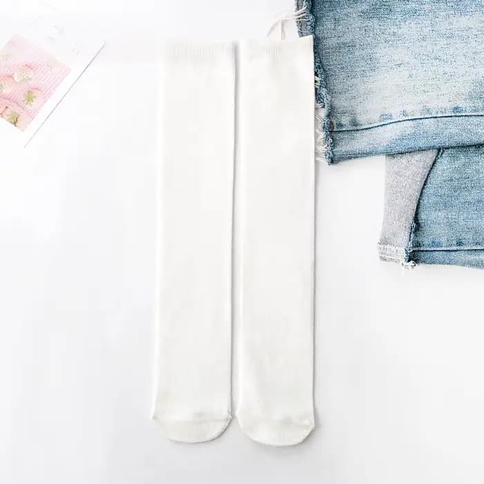 Chaussettes Hautes en Coton pour Enfant, Chauffe-Jambes, Mignonnes, Fille et Garçon de 3 à 12 Ans