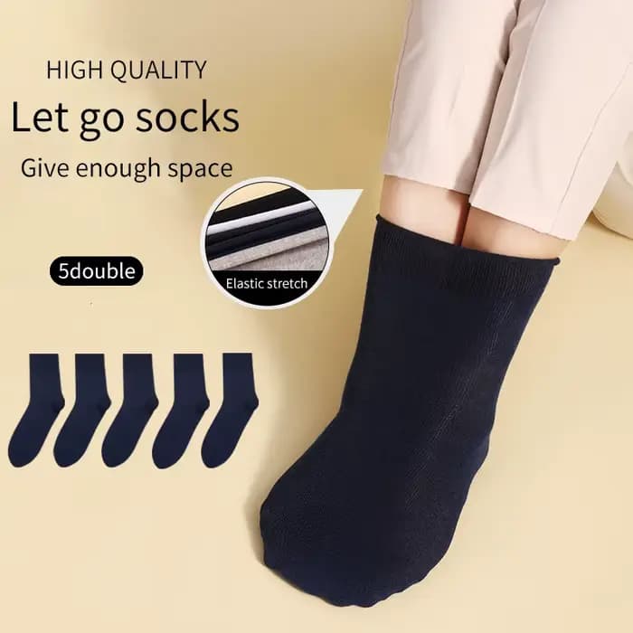 5 paires de chaussettes pour hommes, grande taille 43-44-45-46-47-48-49-50, en coton, bouche ample, 