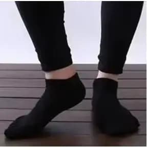 Chaussettes courtes d'été pour hommes, chaussettes à cinq doigts en coton, ultra-fines, à bout en ma