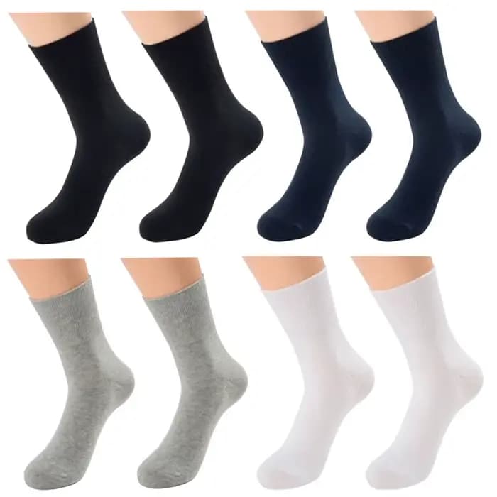 8 paires/lot de chaussettes pour diabétiques, hommes et femmes, sans compression, à bordure lâche, p
