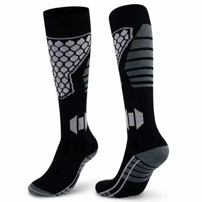 Nouvelles chaussettes de ski épaisses antidérapantes respirantes chaussettes hautes jusqu'au genou t