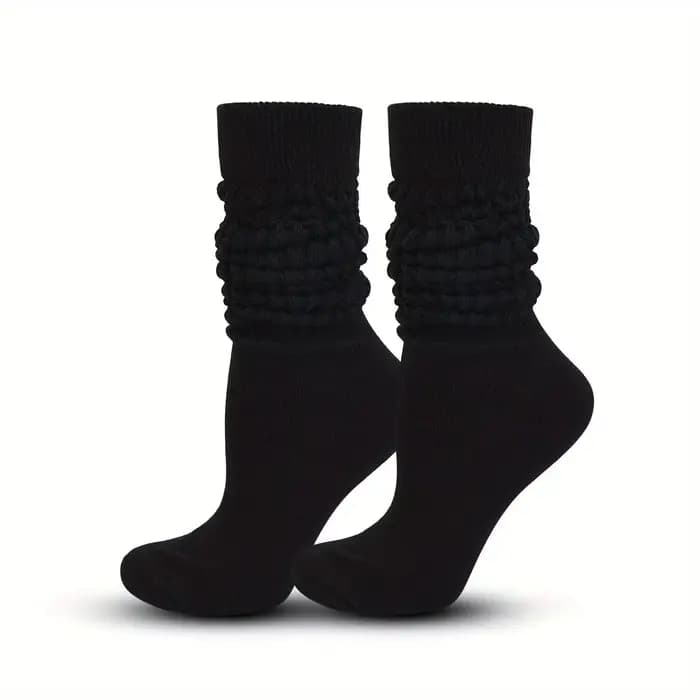 2/1 paires de chaussettes élégantes, empilées et élastiques, idéales pour femme – Améliorez votre ga