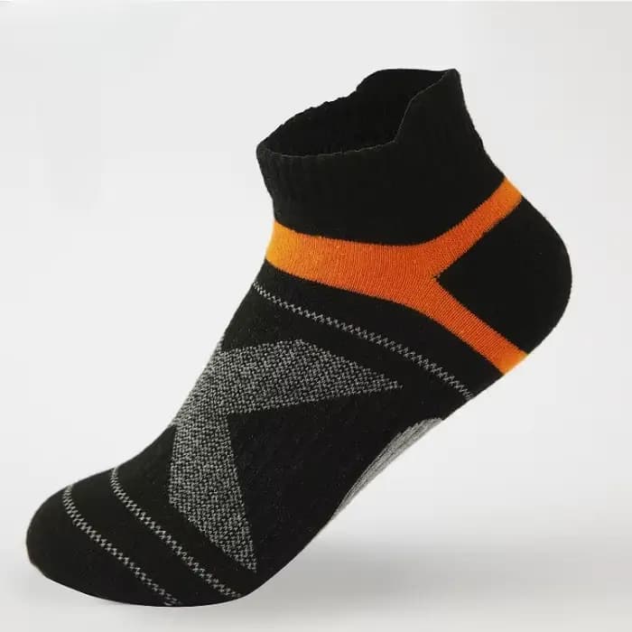 Chaussettes pour hommes, chaussettes de sport noires pour la randonnée, le basketball, décontractées