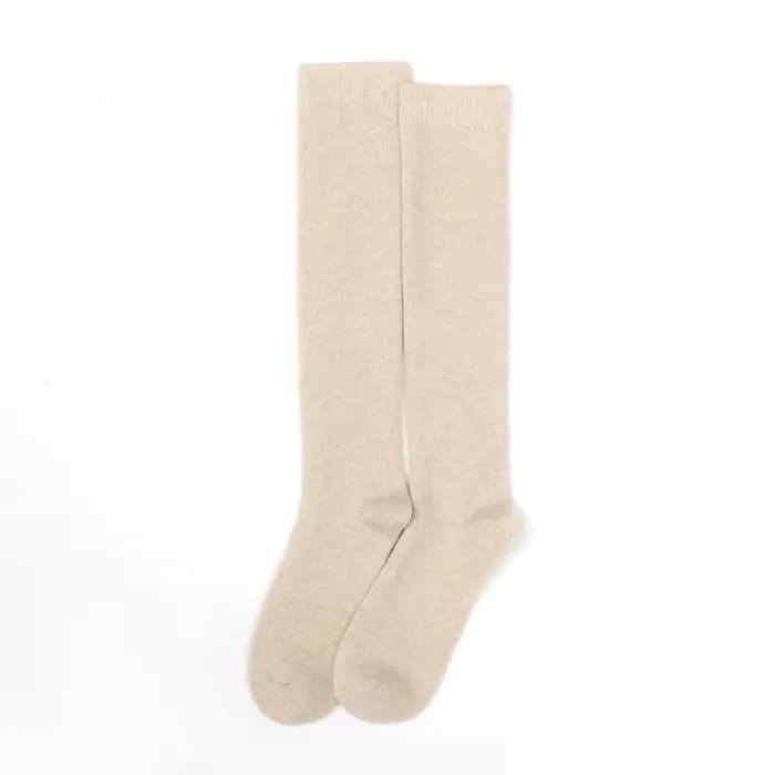 Chaussettes mi-longues pour femmes en cachemire pur à 100%, épaisses pour l'automne et l'hiver, chau