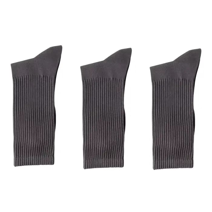 Chaussettes d'affaires en pur coton pour hommes, de haute qualité, couleur unie, mode décontractée, 