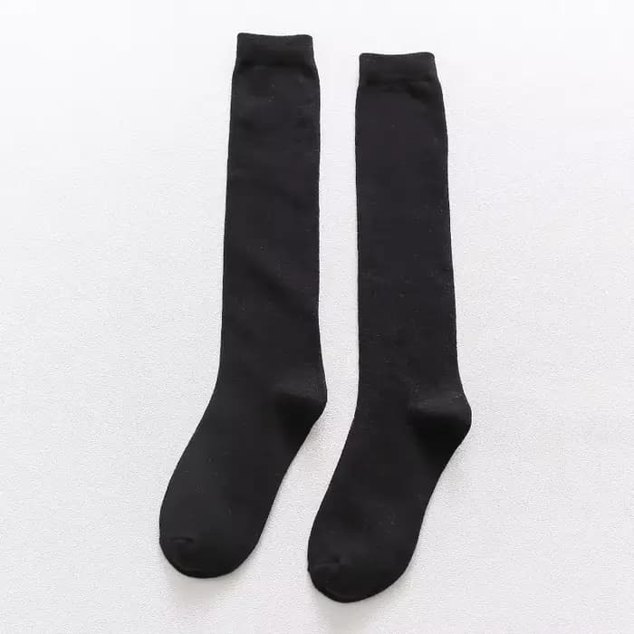 Chaussettes longues pour hommes automne printemps couleur unie décontracté affaires chaussettes haut
