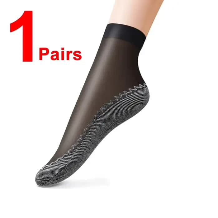 1/10 paires de chaussettes fines en coton antidérapantes pour femmes, chaussettes décontractées à fo