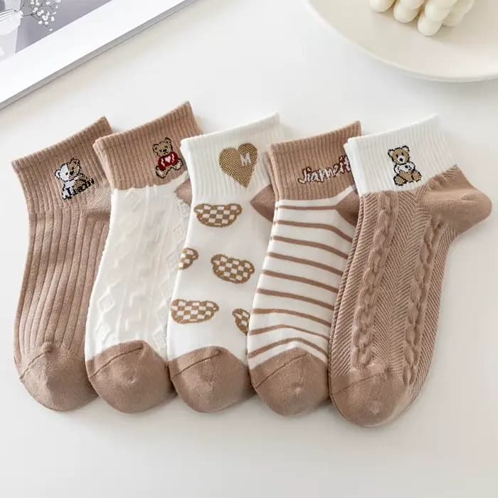 chaussettes femmes soquettes courtes femme Chaussettes Courtes en Coton Respirant pour Femme, Coupe 