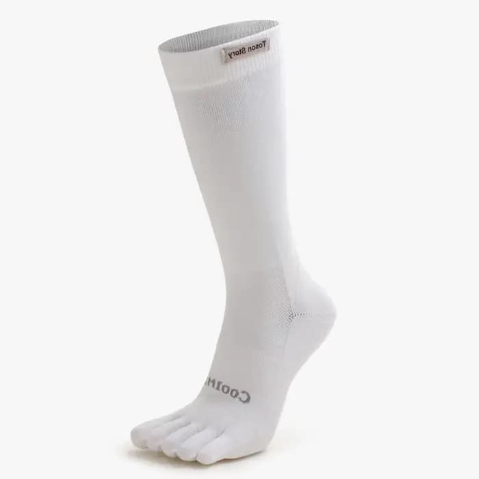 Chaussettes de sport longues à cinq doigts pour hommes, hiver 2026, séchage rapide, tissu absorbant 
