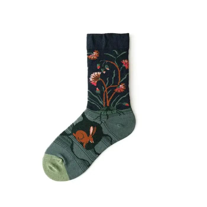 Chaussettes de marée unisexes, Tube haut, tendance, Illustration artistique, chaussettes de sport po