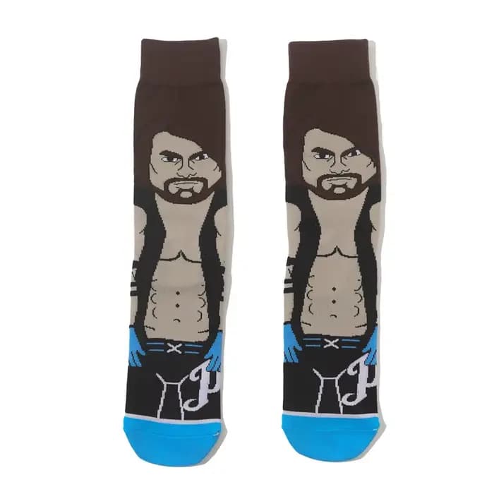 WWE – chaussettes personnalisées pour hommes, impression de personnages de dessins animés, sport, lu