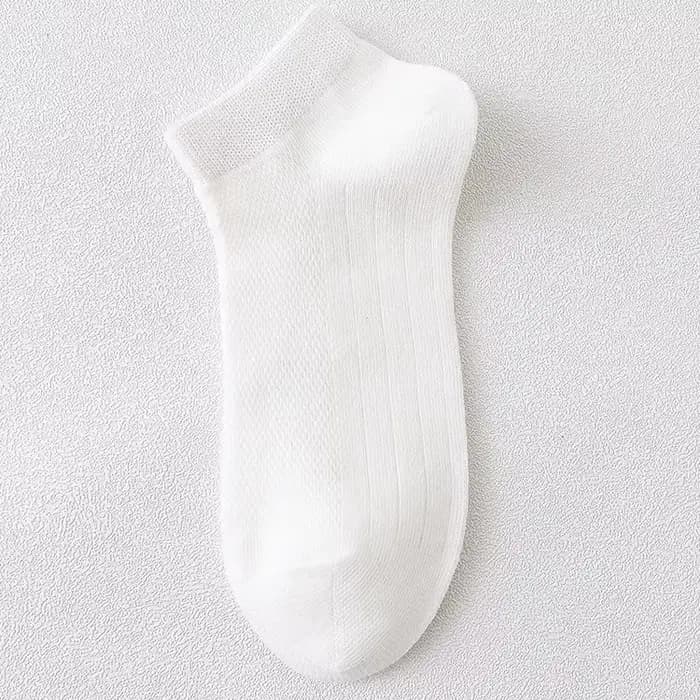 Chaussettes Courtes et Fines en Maille Respirante pour Homme, Décontractées, Solides, en Coton, Tube