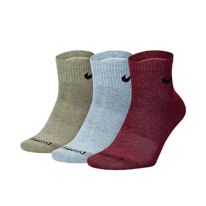 Chaussettes Nike : lot de 3 – Séchage rapide, élégantes, confortables, douces et respirantes ; Idéal