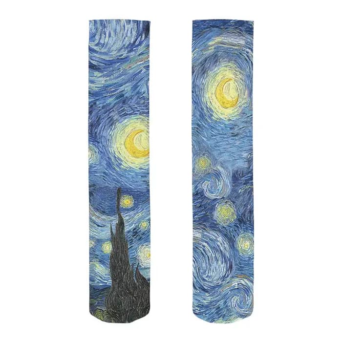 Van Gogh – bas de tournesol pour femmes, peinture murale de renommée mondiale, nouveauté, chaussette