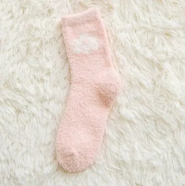 Chaussettes de lit mignonnes pour femmes et filles, chaussettes de sol douces pour la maison, docume