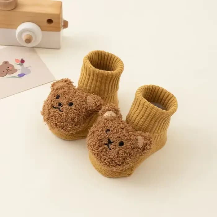 Chaussettes de sol pour bébé de 0 à 3 ans, chaussures d'intérieur antidérapantes, souples et mignonn