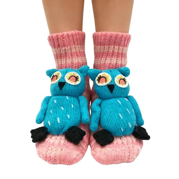 Femmes hommes chaussettes dame cadeau de noël chaussette hiver mignon laine 3D dames fou chaussette 