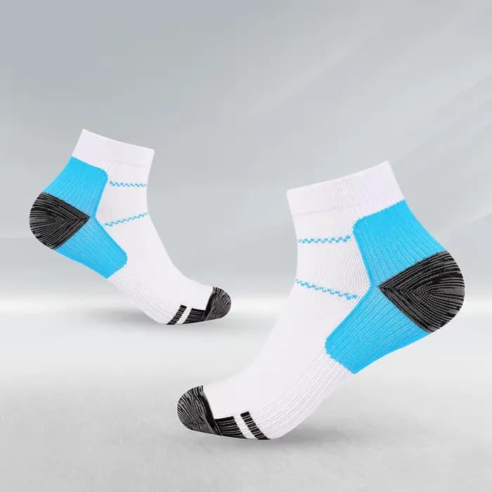 Chaussettes de Compression Plantaire pour Homme, Bas, Blanc, Décontracté, Course à Pied, Cyclisme, B