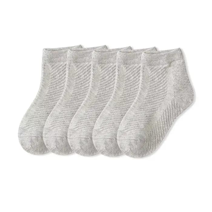 Enfants coton chaussettes été mince respirant tricot maille doux solide blanc mode garçon fille bébé