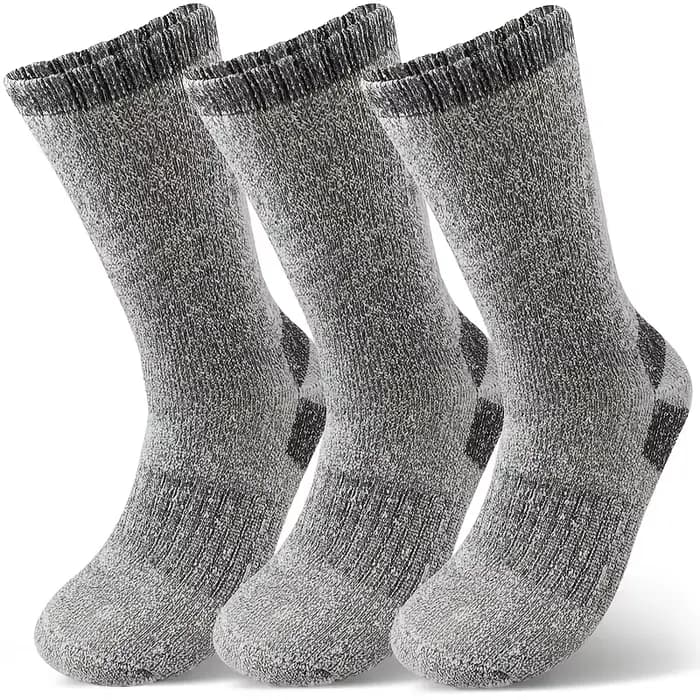 Chaussettes thermiques pour hommes et femmes, 3 paires, chaussettes d'hiver chaudes en tricot épais,