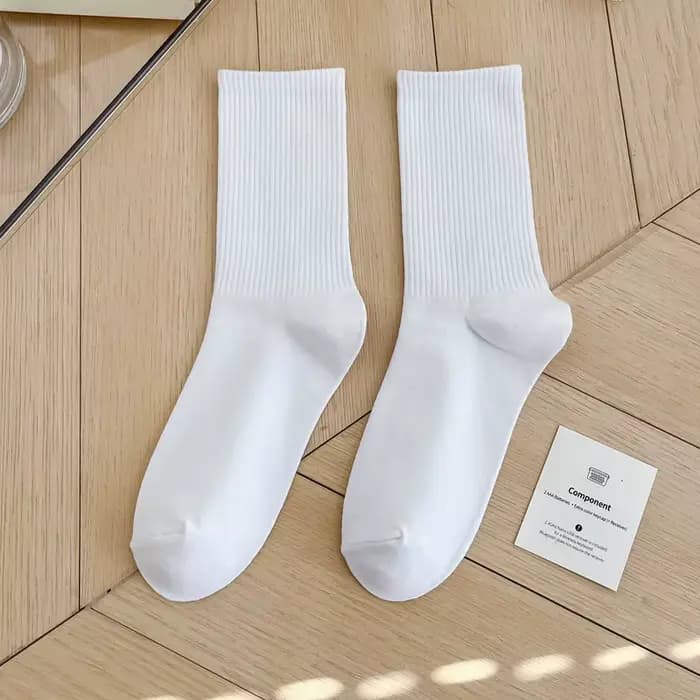 Chaussettes en coton Harajuku pour hommes et femmes, chaussettes souples et respirantes, chaussettes