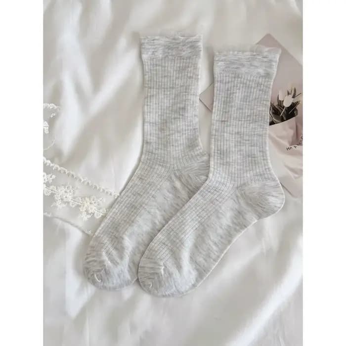 Chaussettes d'été fines pour femmes, chaussettes longues de couleur unie, couleur bonbon, jolies cha