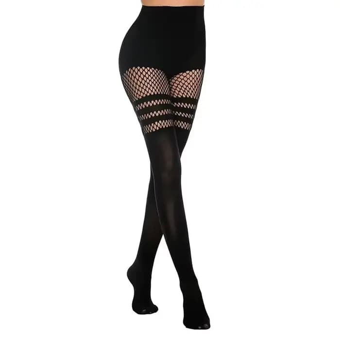 Une paire de collants fins, sexy et élégants à pois jacquard, pour rehausser le charme quotidien des