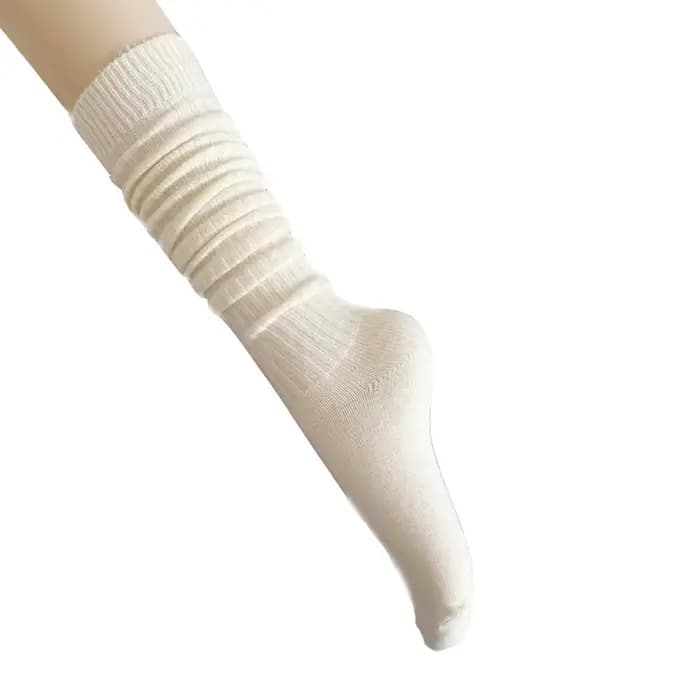 Femmes chaussettes longues cachemire femmes botte solide laine cuisse bas maigre décontracté coton s