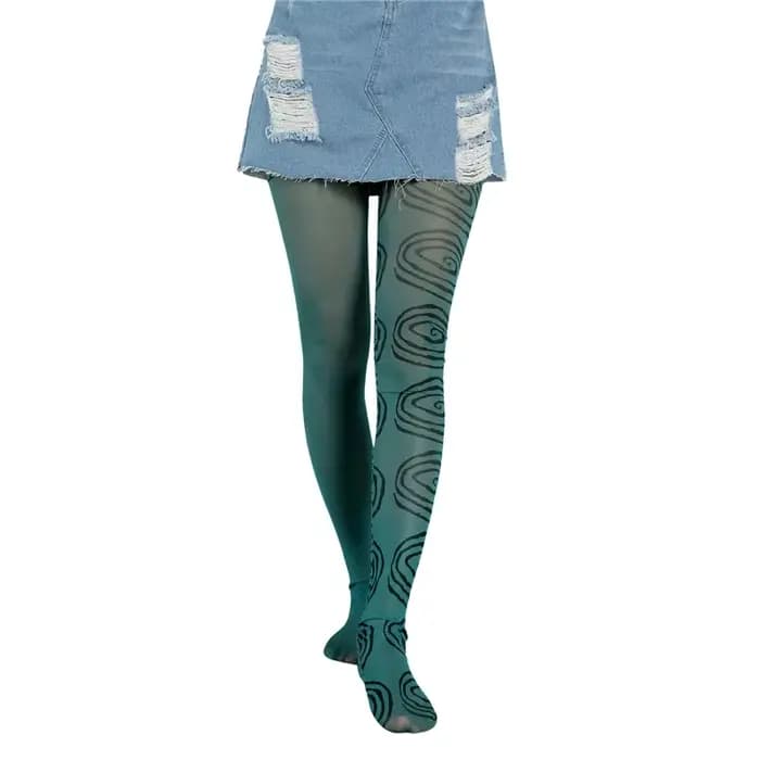 Xingqing y2k collants femmes été automne Vintage longs bas chaussettes E filles impression Leggings 