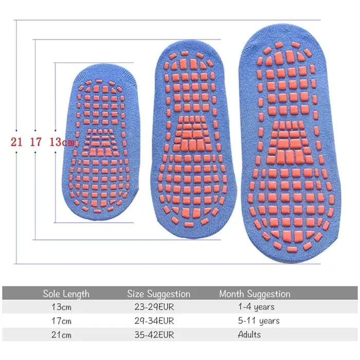 Chaussettes antidérapantes pour enfants et adultes, Trampoline Parent-enfant, chaussettes en coton é